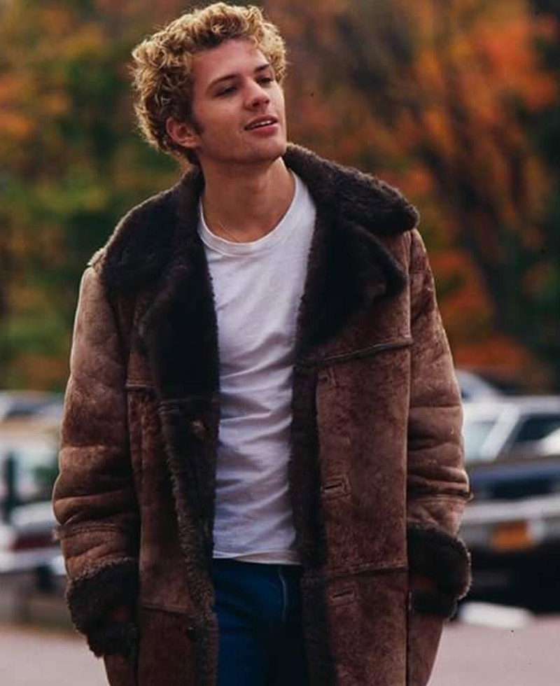 54 Ryan Phillippe Suede Brown Coat