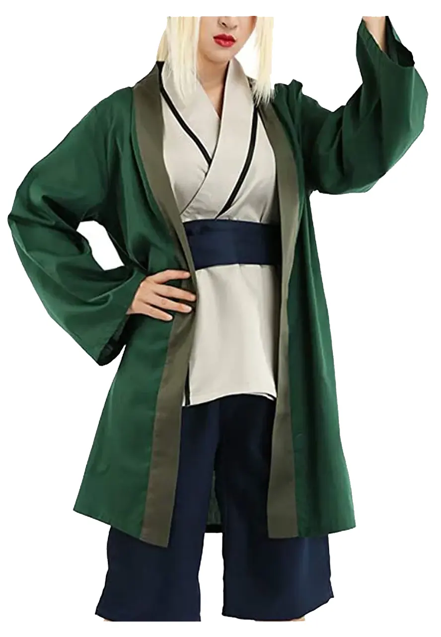 5th Hokage Tsunade Naruto Green Cloak