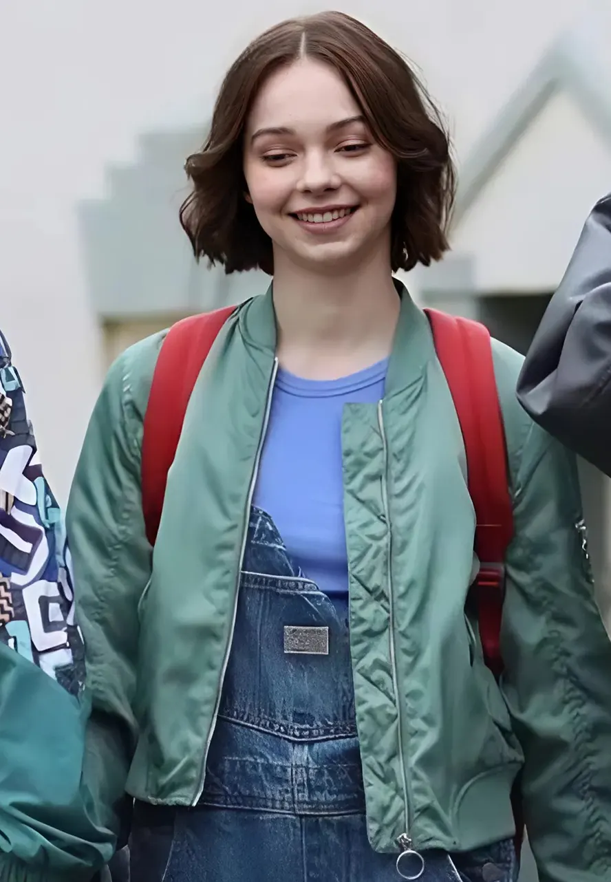 A Good Girls Guide To Murder Emma Myers Green Jacket