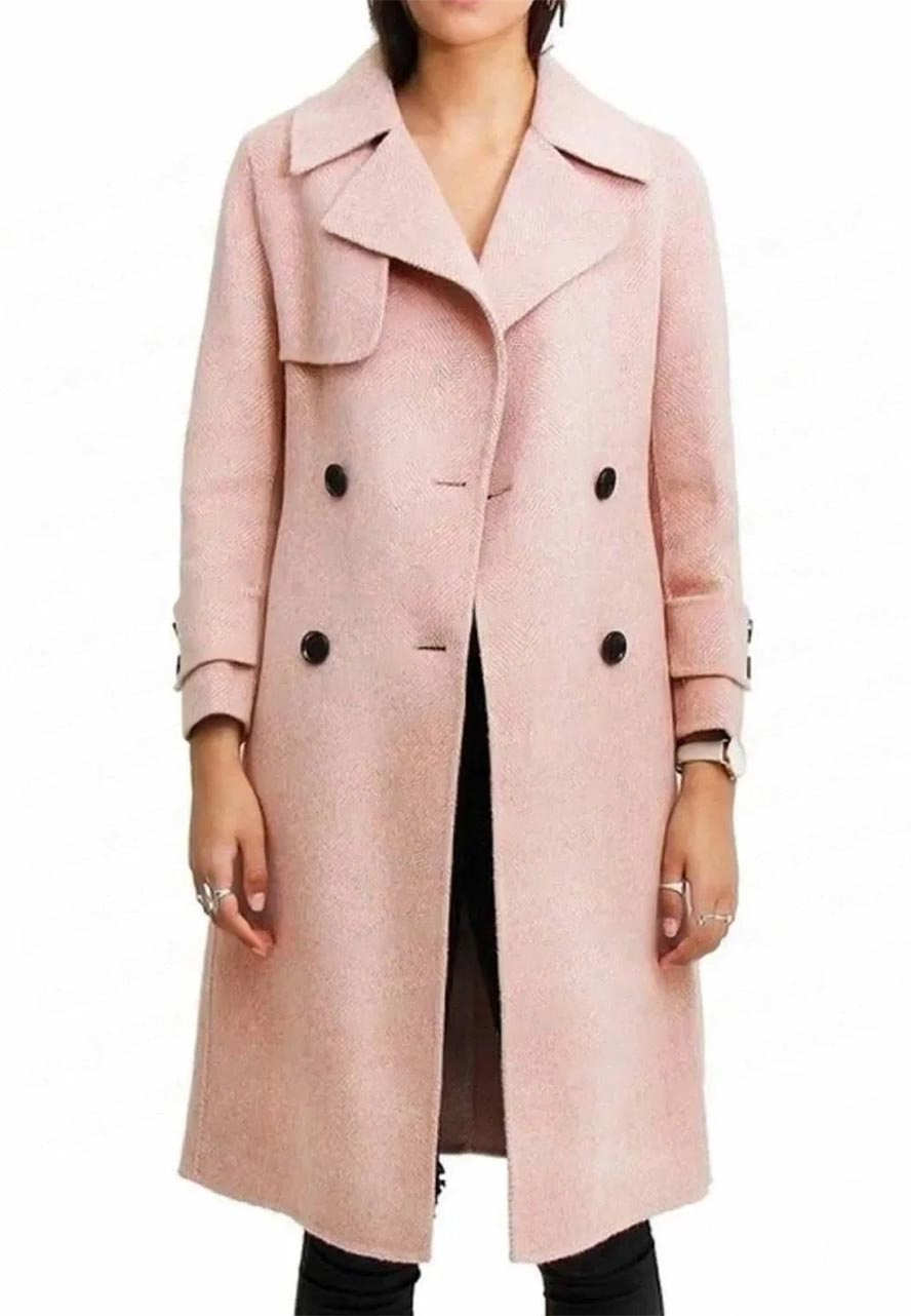 About Fate Emma Roberts Pink Coat