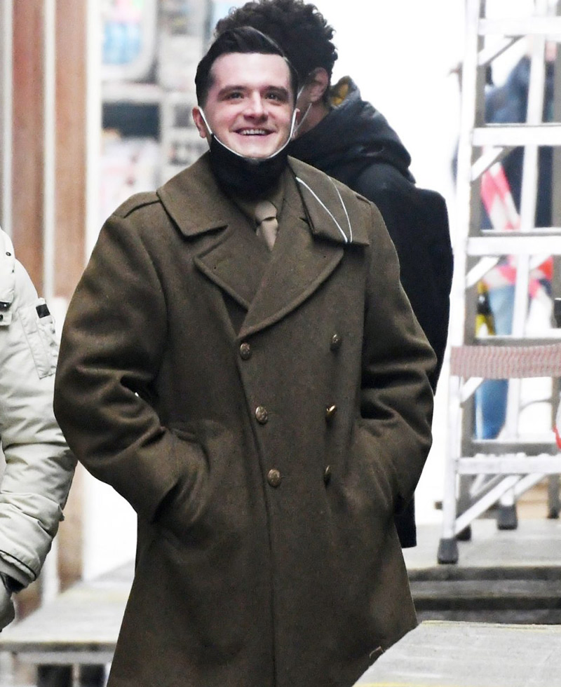Across The River and Into the Trees Josh Hutcherson Double Breasted Coat