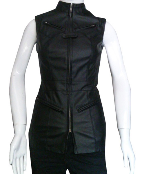 Melinda May Agents of Shield Black Leather Vest