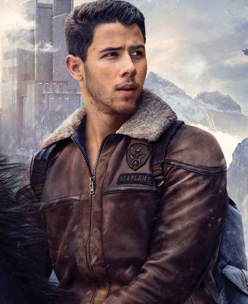Alex Jumanji The Next Level Brown Jacket