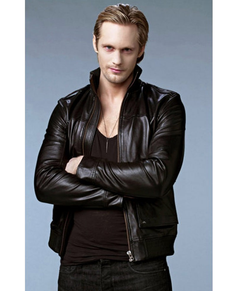 True Blood Eric Northman Black Leather Jacket