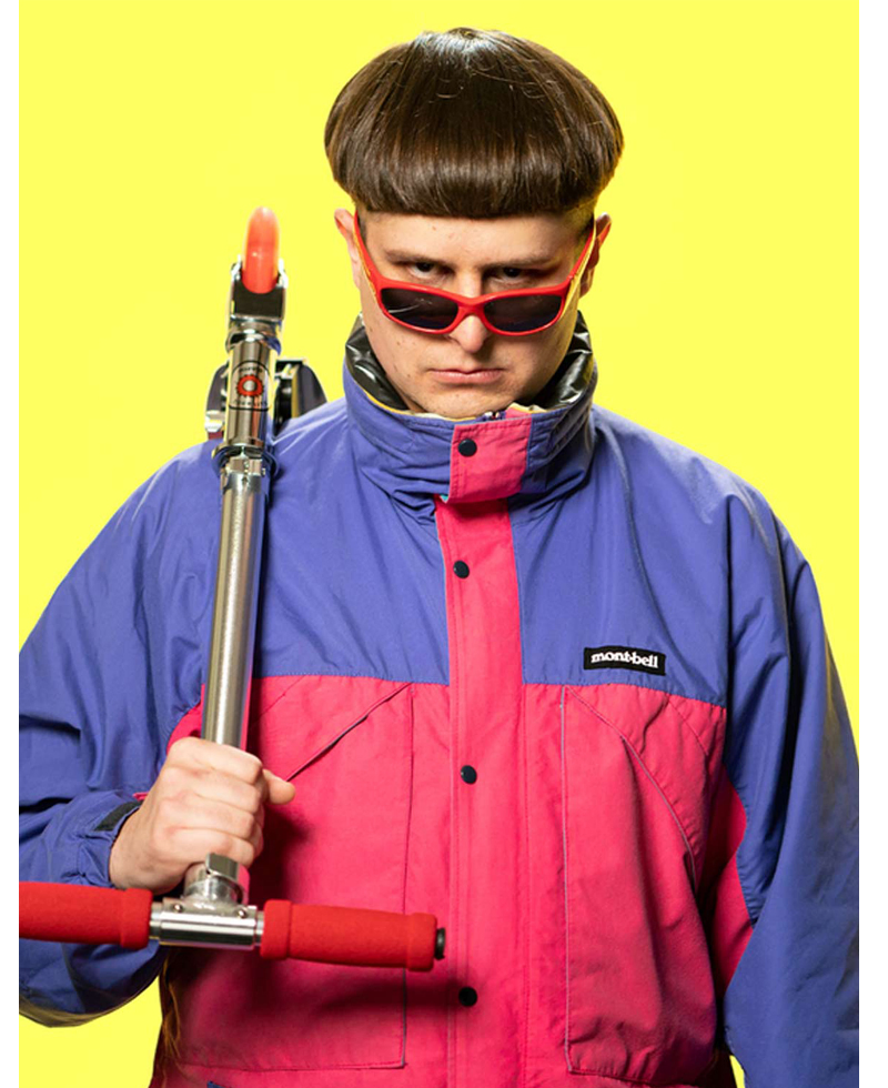 Alien Boy Let Me Down Pink and Purple Jacket