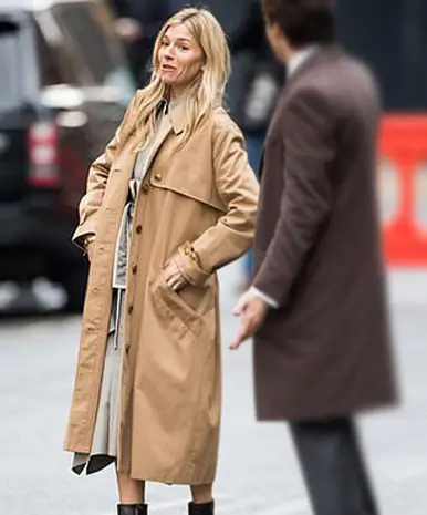 Anatomy of a Scandal Sienna Miller Brown Trench Coat