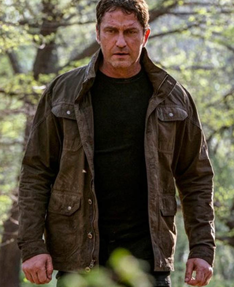 Angel Has Fallen Gerard Butler Green Jacket