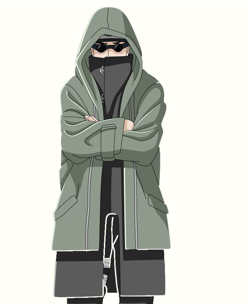 Shino Aburame Naruto Green Hooded Coat