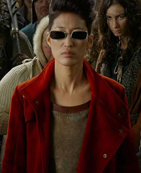 Jihae Mortal Engines Red Trench Coat
