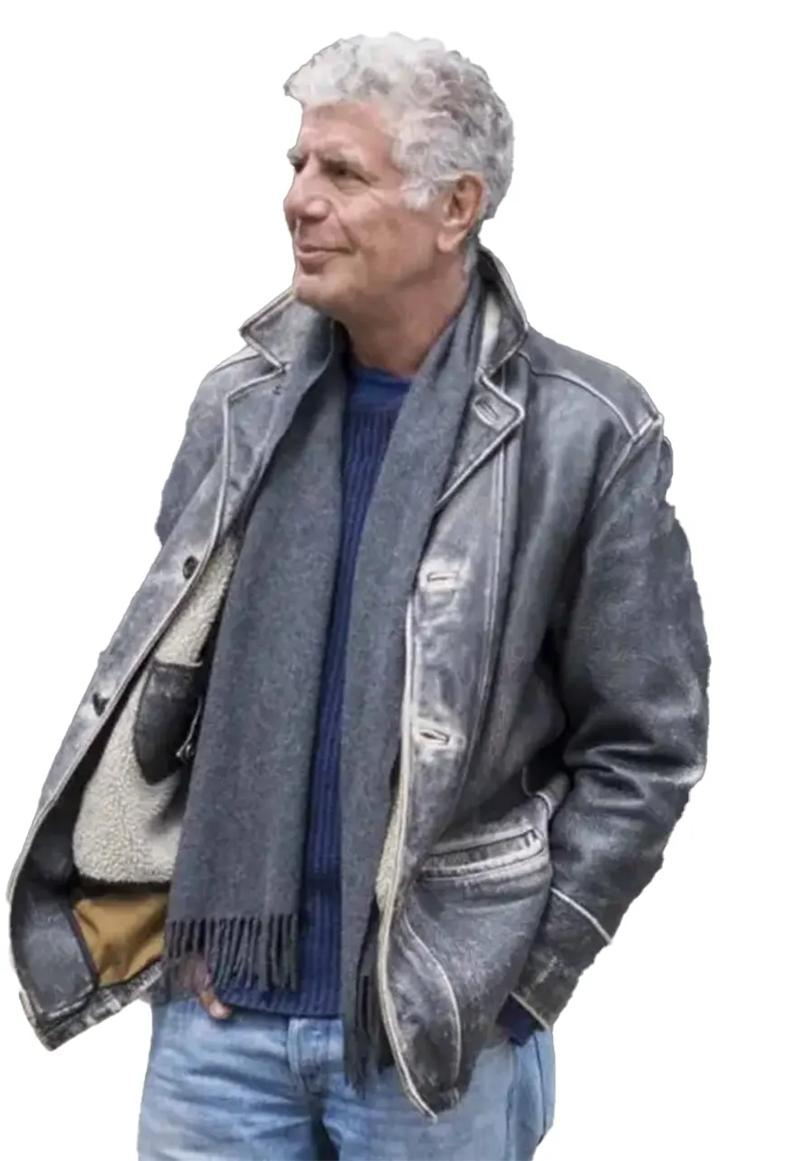 anthony bourdain leather jacket
