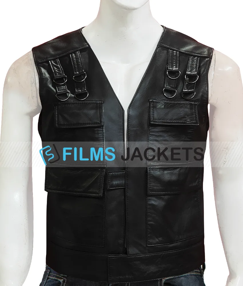 Arnold Schwarzenegger Predator Leather Vest