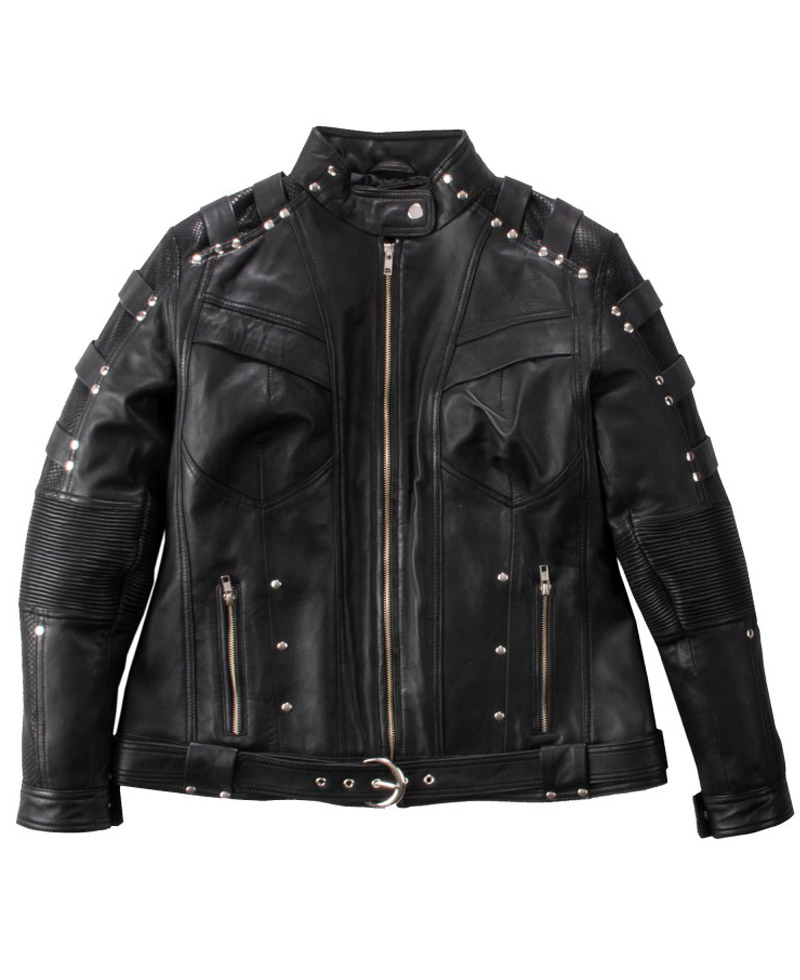 Dinah Laurel Lance Arrow Black Canary Leather Jacket