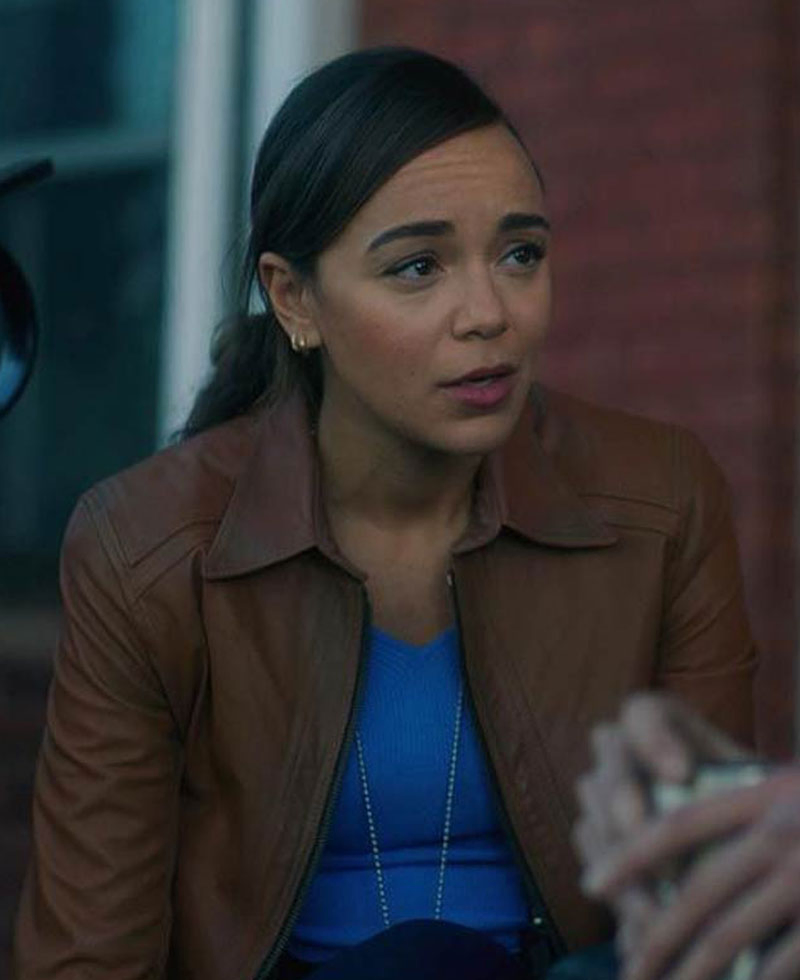 Ashley Madekwe The Umbrella Academy Leather Jacket