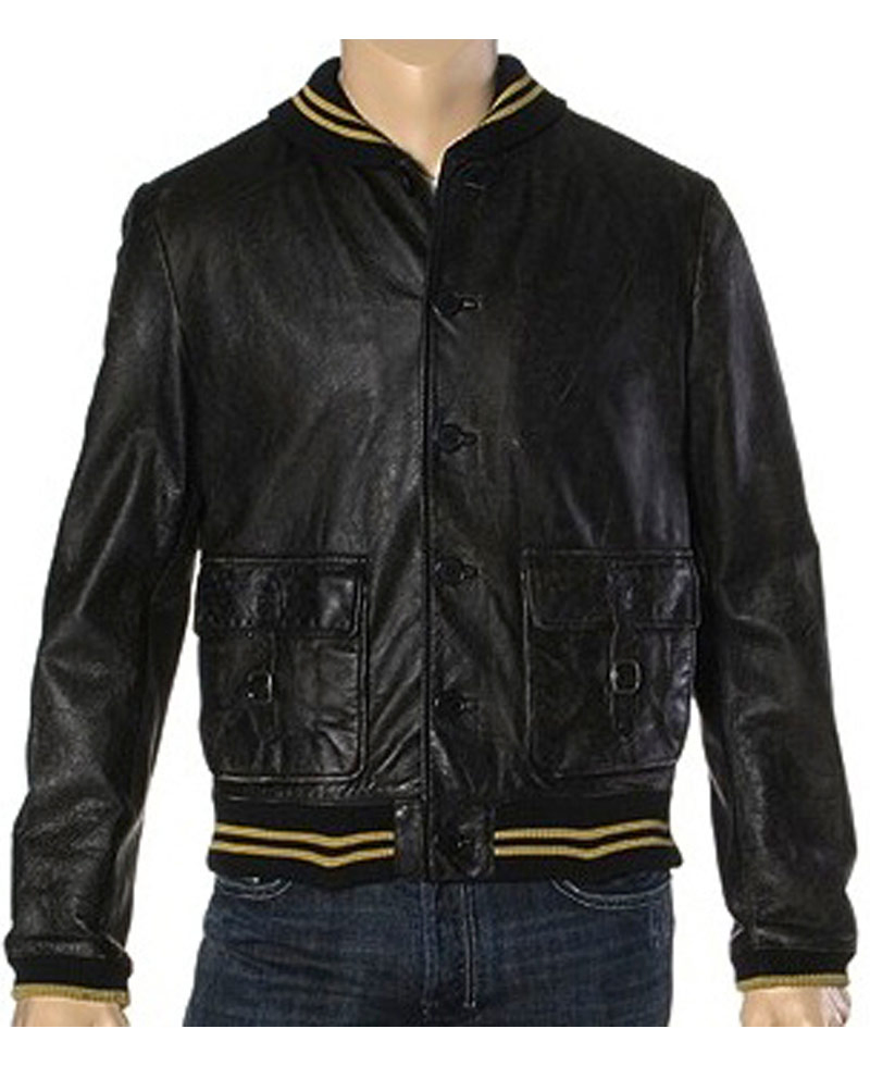 Ashton Kutcher Spread Movie Nikki Leather Jacket