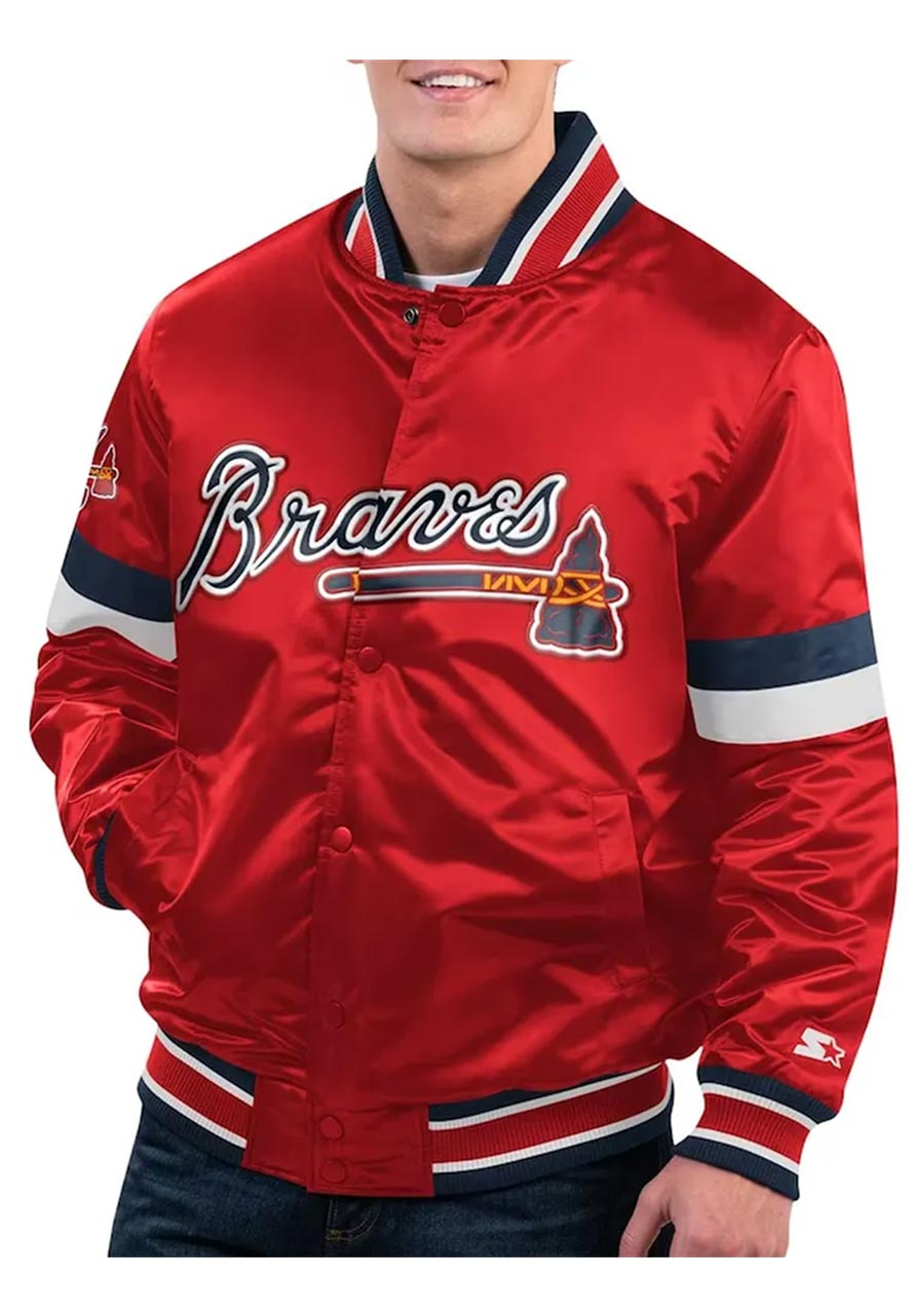 Atlanta Braves Red Home Game Varsity Jacket
