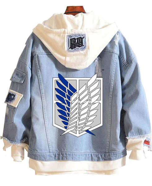 Attack on Titan Denim Hooded Jacket