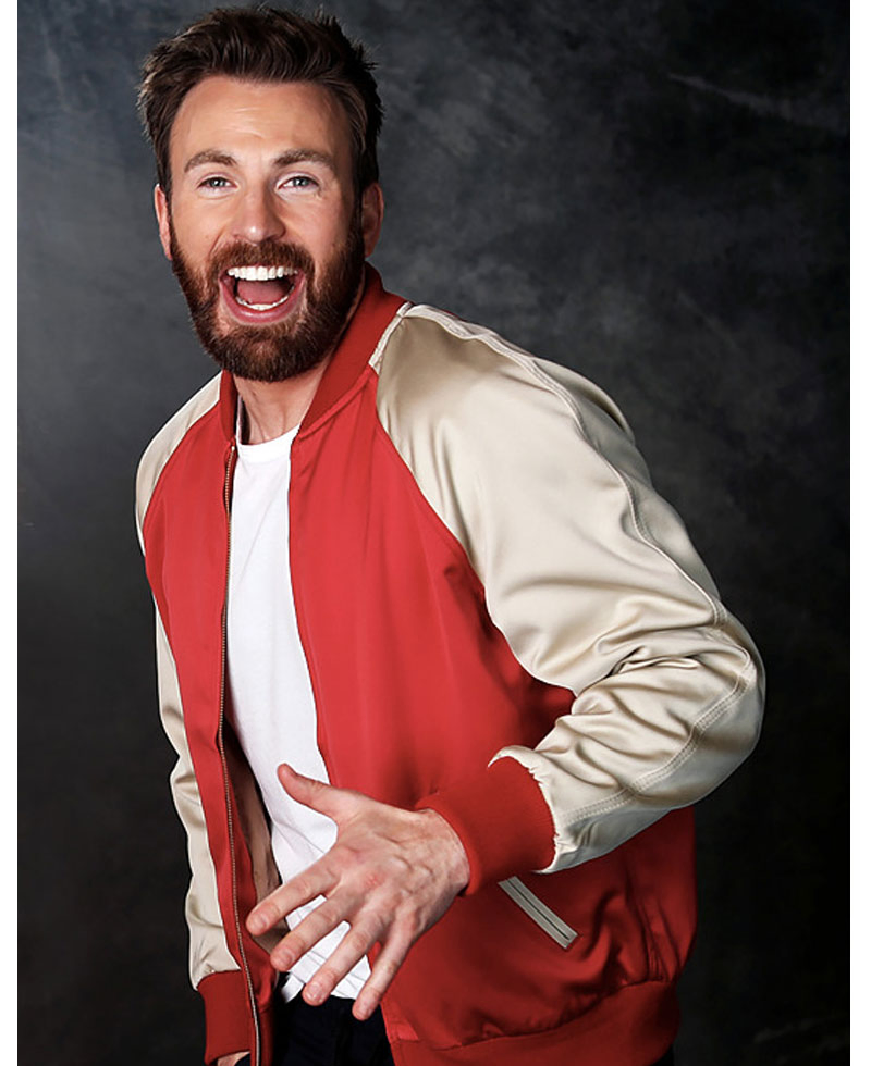 Avengers Endgame Premiere Chris Evans Satin Jacket