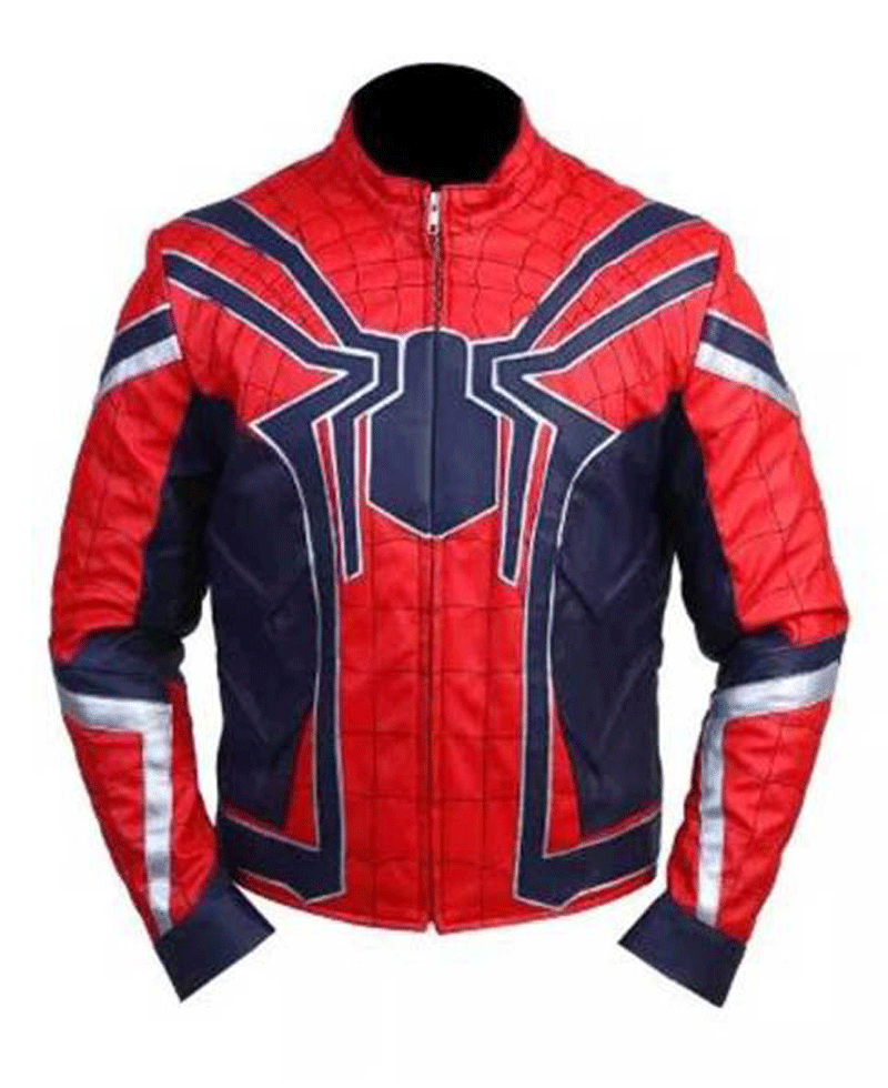Avengers Infinity War Spiderman Leather Jacket