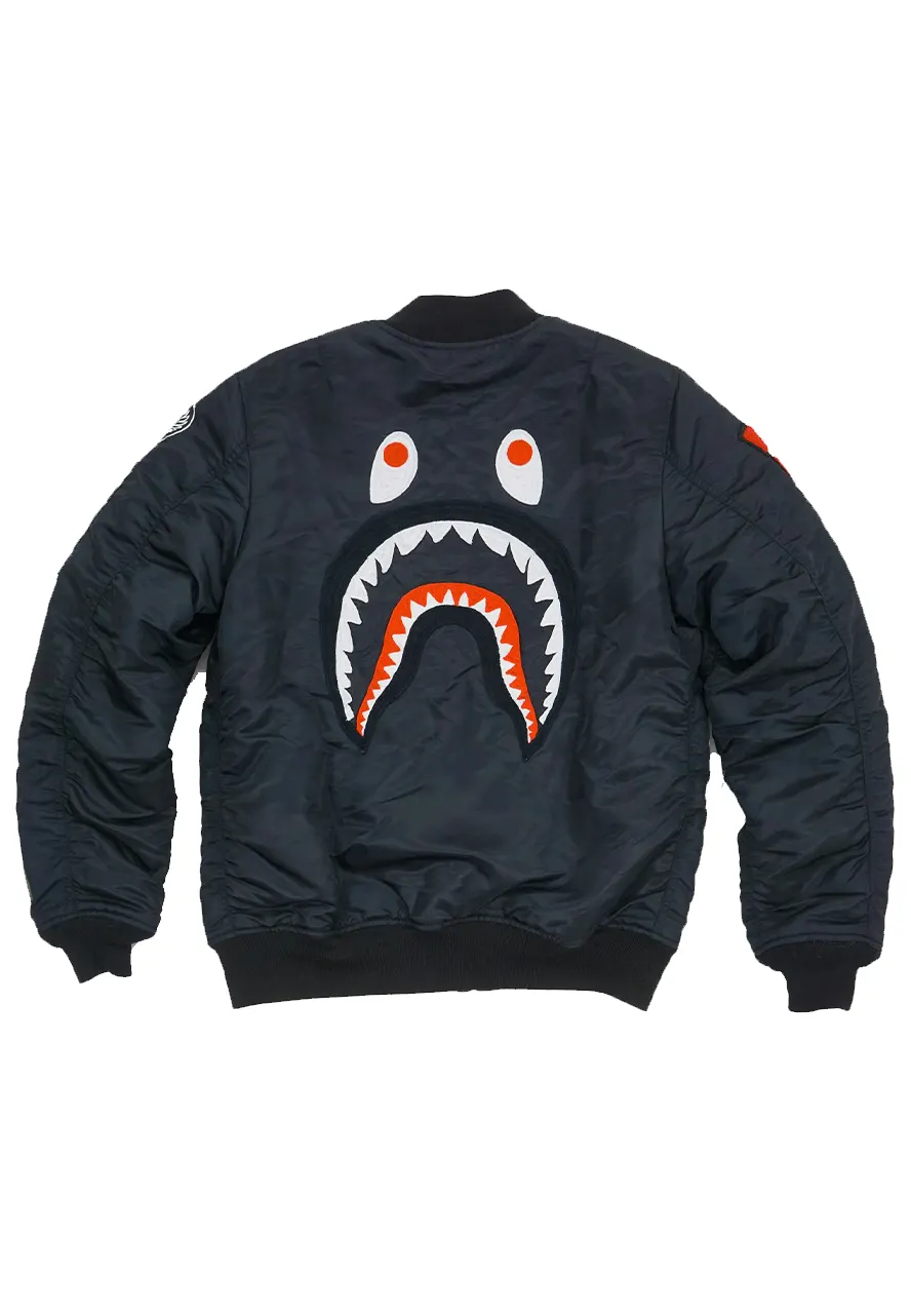 Bape Shark Ma 1 Bomber Jacket