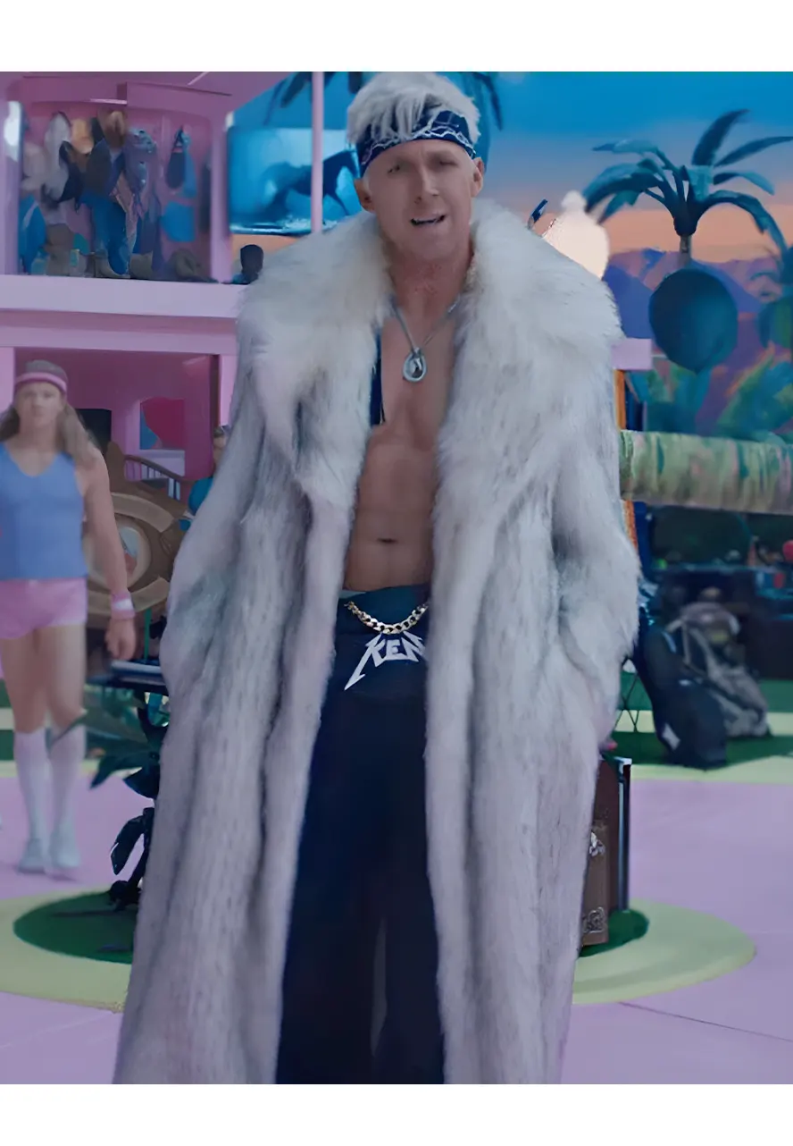Barbie Ryan Gosling Fur Coat