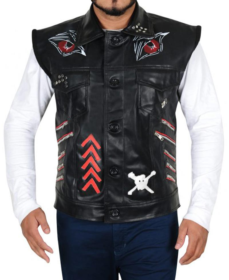 Baron Corbin WWE Leather Vest