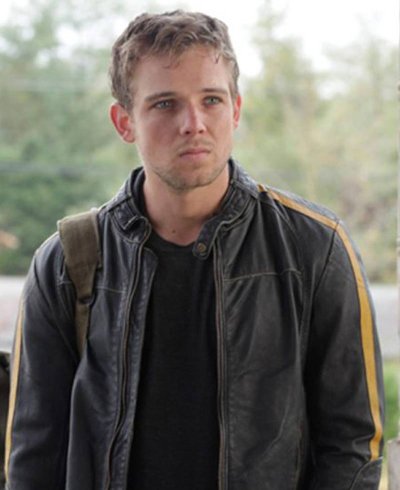 Bates Motel Max Thieriot Cafe Racer Leather Jacket