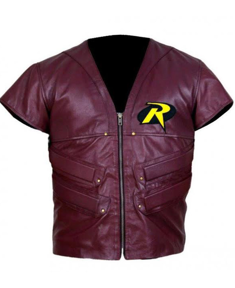 Batman Arkham City Robin Leather Vest