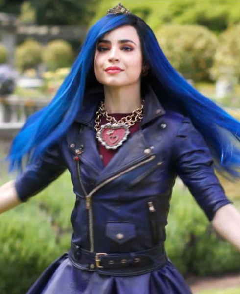 Descendants 3 Sofia Carson Purple Belted Jacket