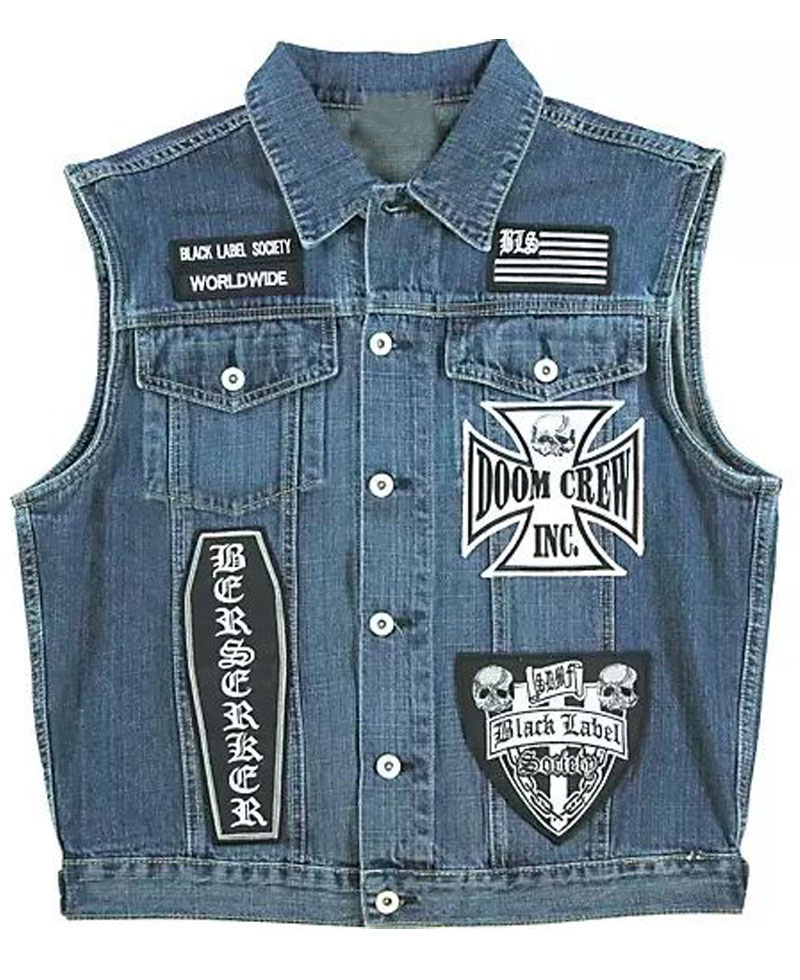BLS Motorcycle Denim Vest