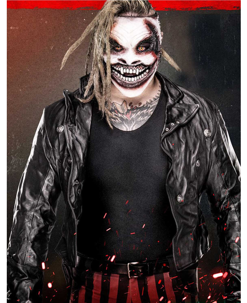 Bray Wyatt The Fiend Biker Style Leather Jacket