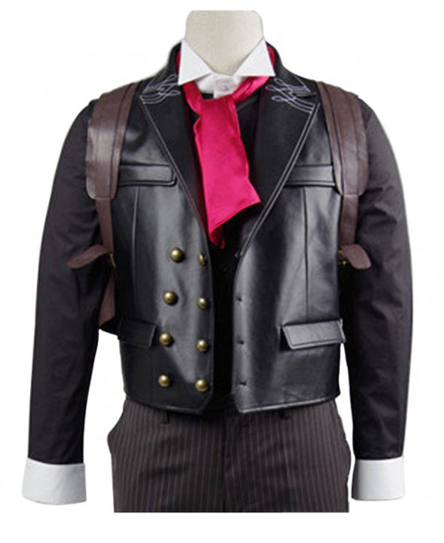 Booker Dewitt Bioshock Infinite Black Leather Vest