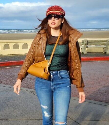 Blanca Blanco Street Style Brown Jacket