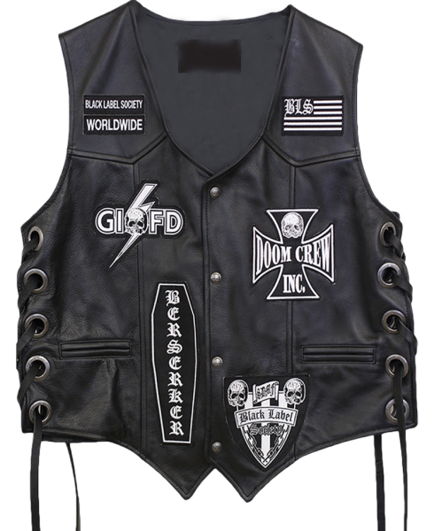 Black Label Society Vest with Patches