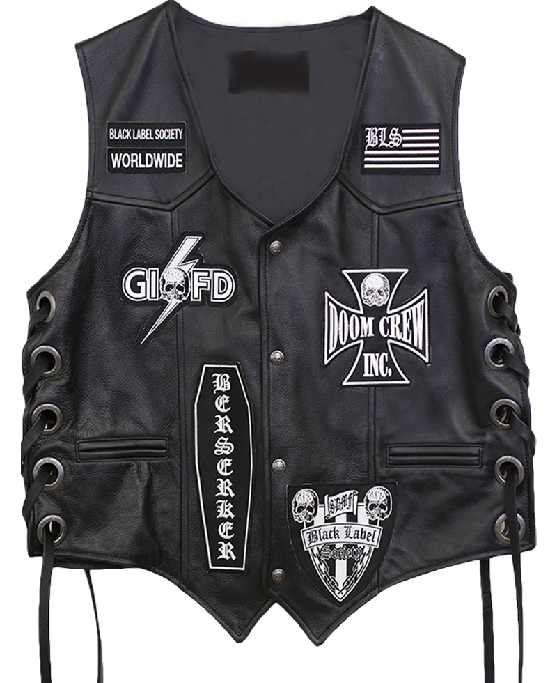 Black Label Society Vest with Patches