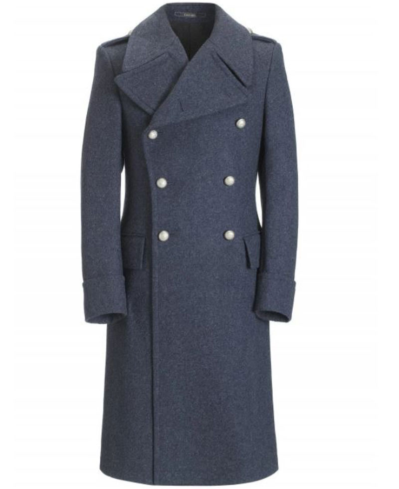 Men's Air Force Grey Wool Great Coat
