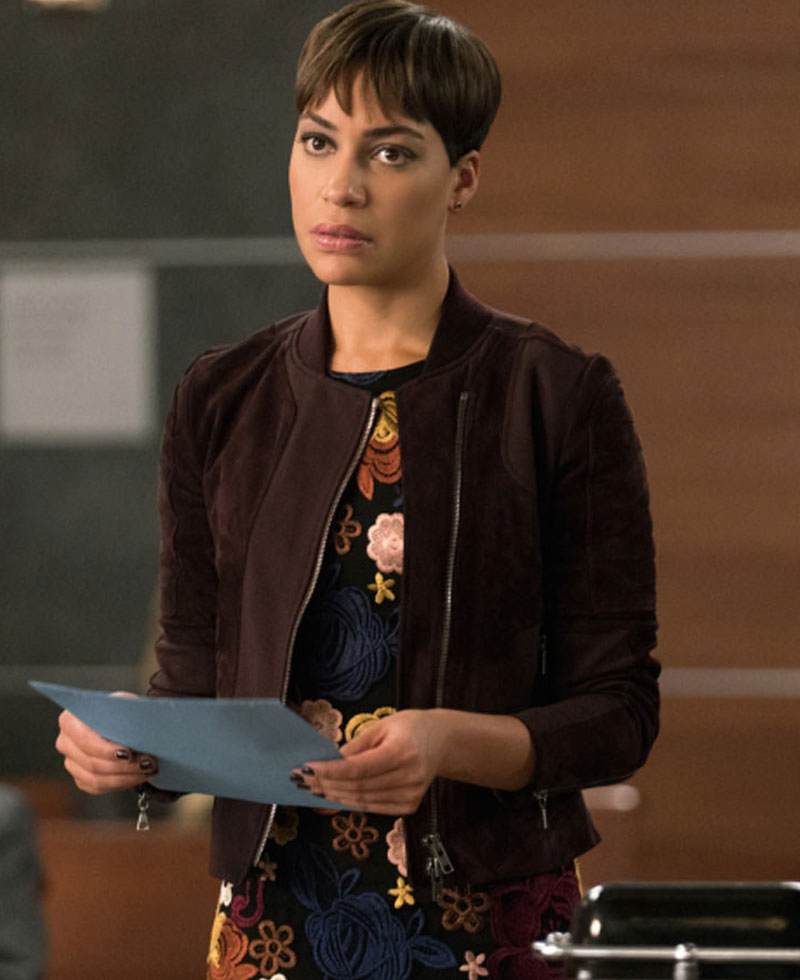 The Good Fight Cush Jumbo Suede Leather Jacket