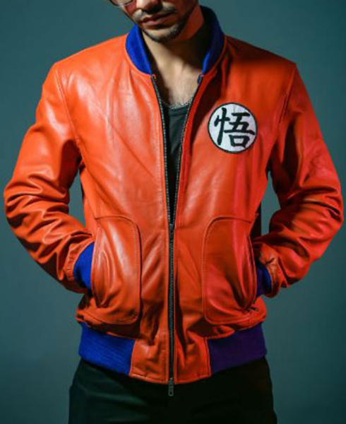 Goku Bomber Leather Jacket