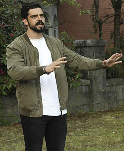 Take Two Micah Joe Parker Cotton Green Jacket