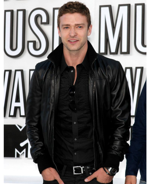 justin timberlake leather jacket
