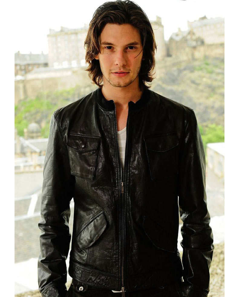 Ben Barnes Bomber Leather Jacket