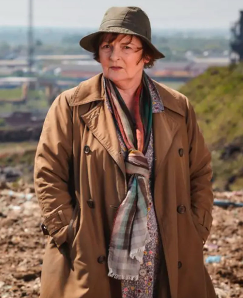 Brenda Blethyn Vera Double Breasted Coat