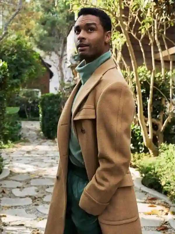 Bridgerton S02 Simon Basset Beige Wool Coat