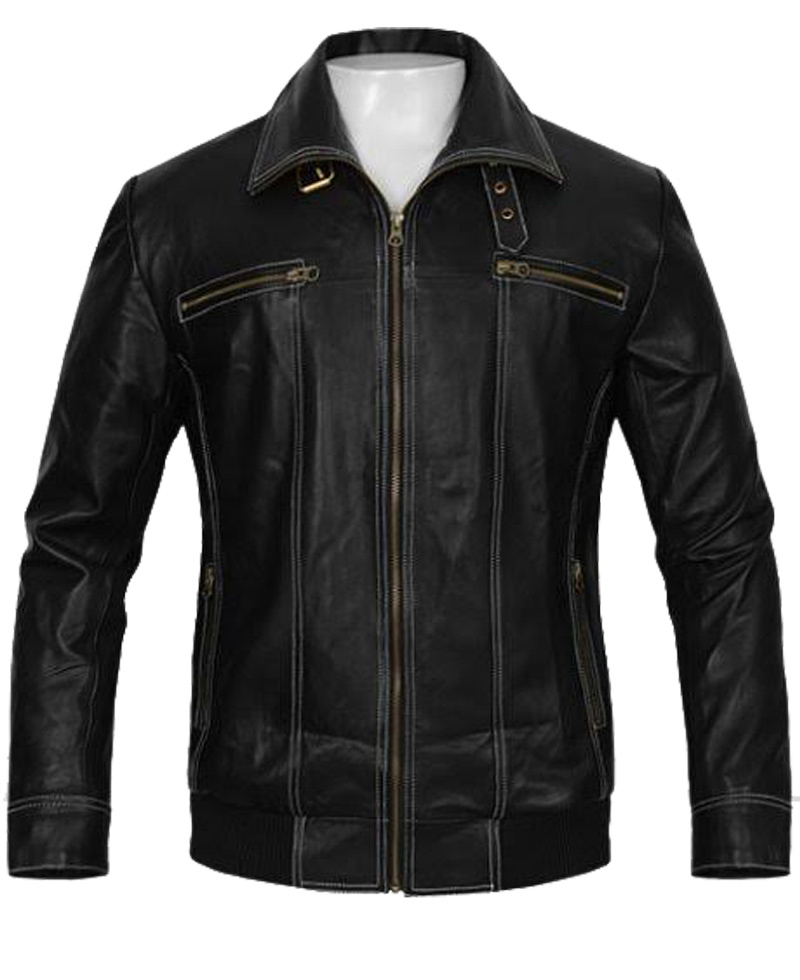 Bruce Willis A Good Day to Die Hard Black Leather Jacket