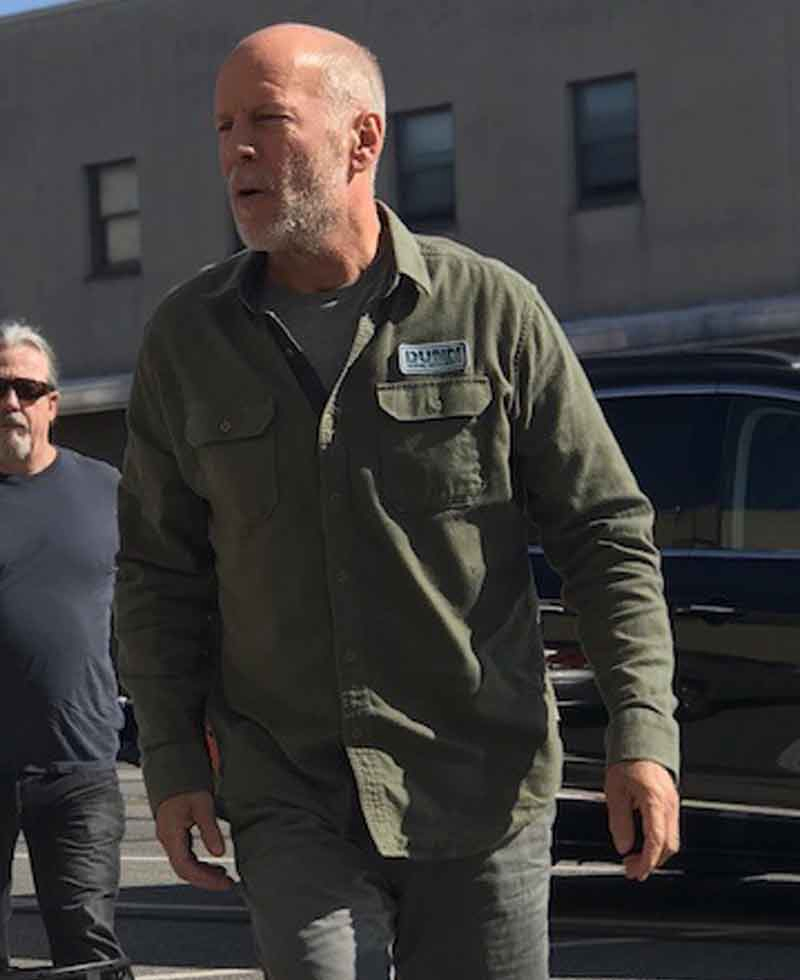 Bruce Willis Glass Green Jacket