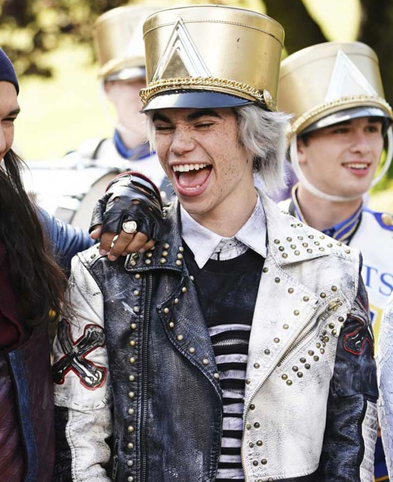 Cameron Descendants 3 Black and White Leather Jacket