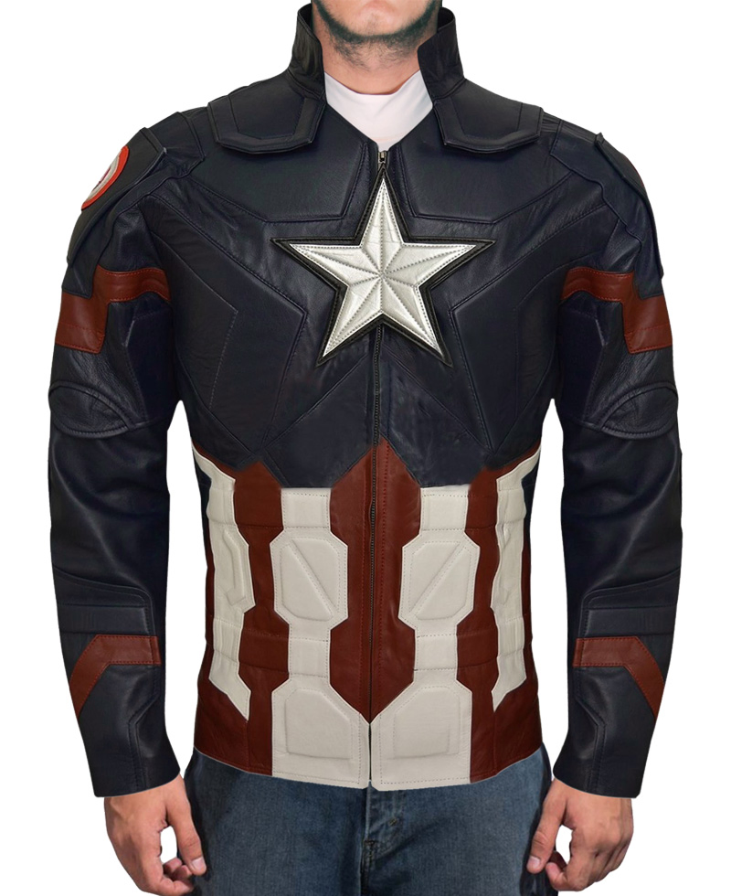 Captain America Civil War Leather Jacket