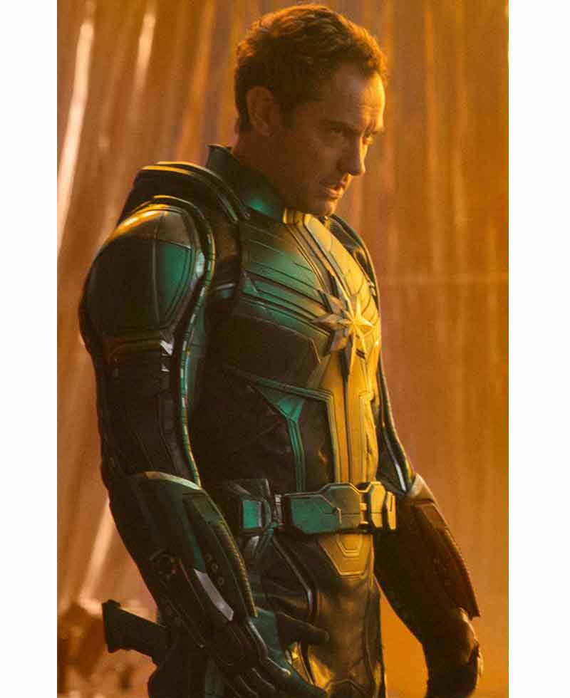 Captain Marvel Jude Law Leather Jacket