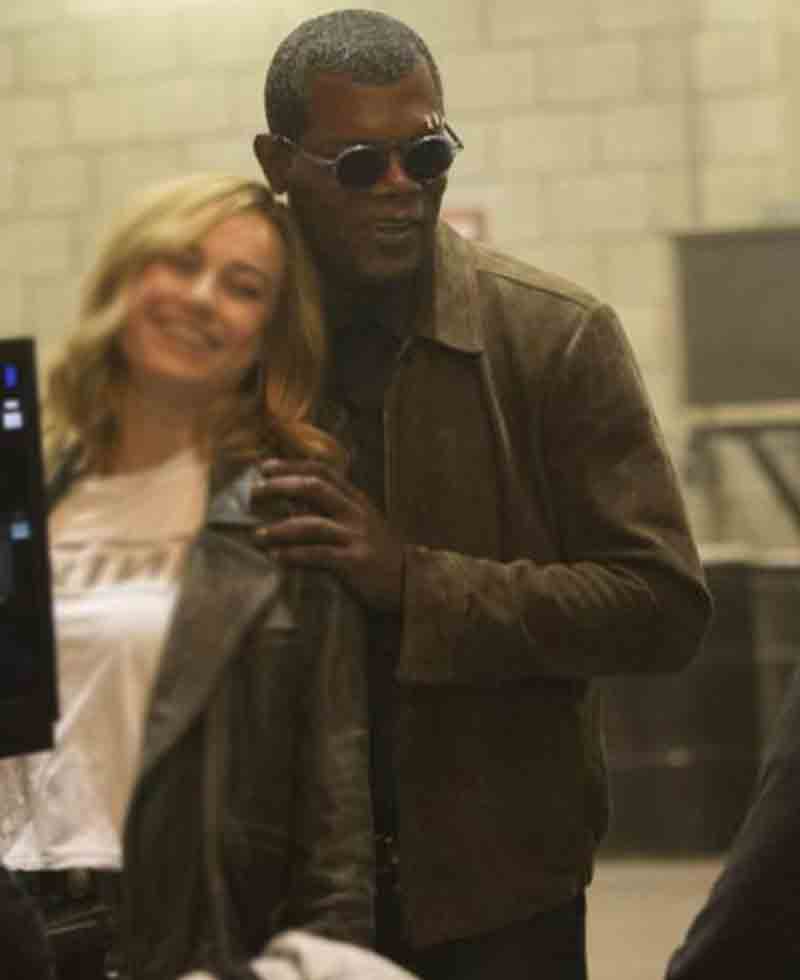 Nick Fury Suede Leather Jacket