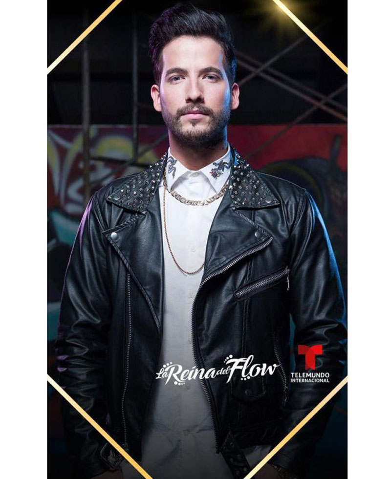The Queen of Flow Carlos Torres Studded Leather Jacket