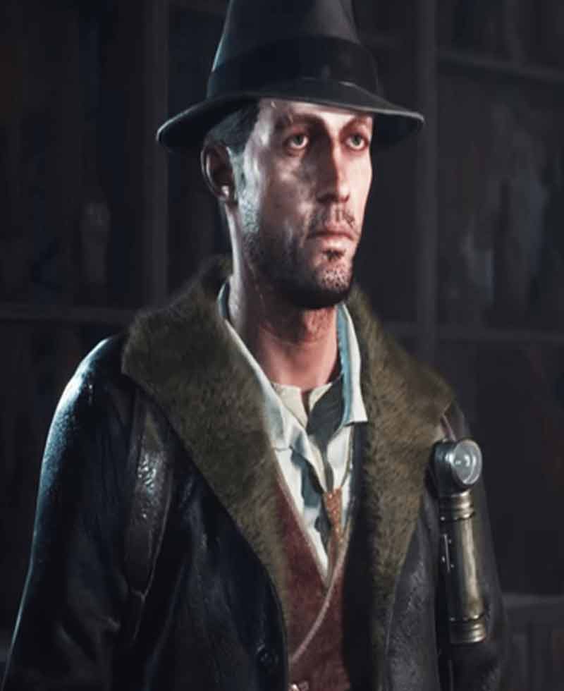 Charles W Reed Brown Leather Coat